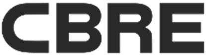 Logotipo de "CBRE", cliente de CreaDoers